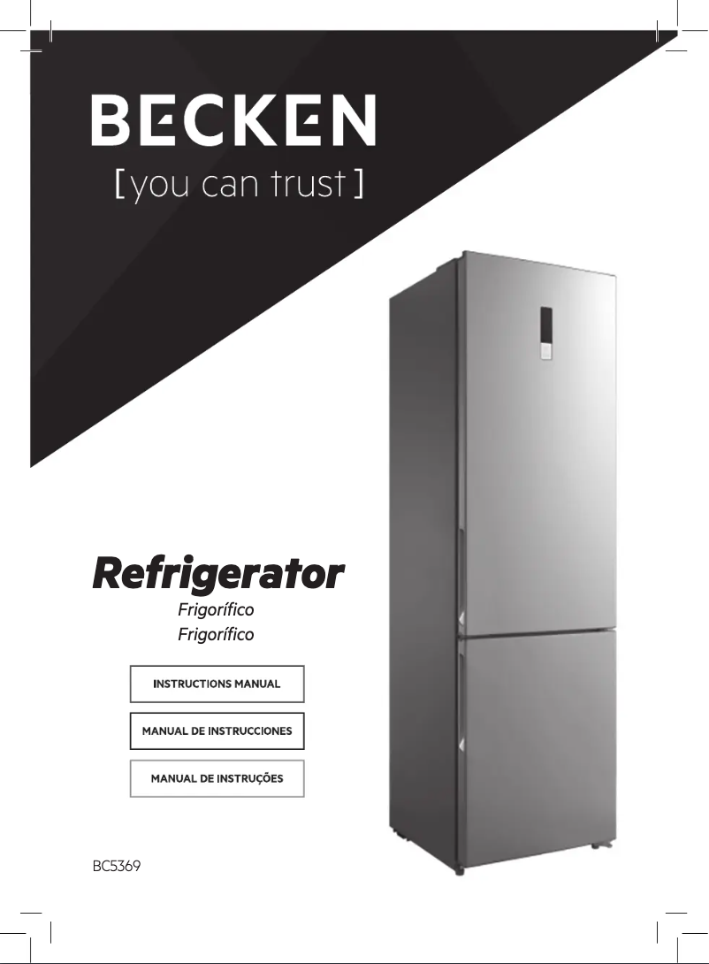 Page 1 de la notice Manuel utilisateur Becken BC5369