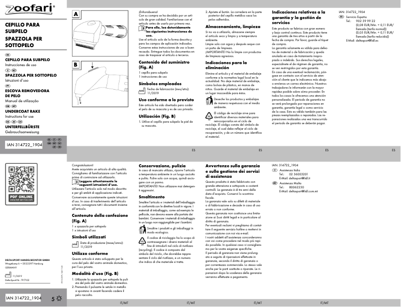 Página 1 del manual Manual de usuario Zoofari IAN 314722