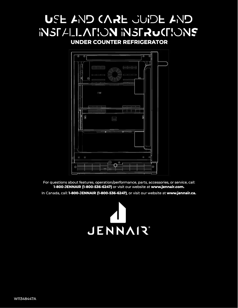 Page n°1 - Manuel d'utilisation et d'entretien JennAir JURFL242HM