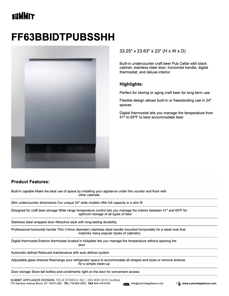 Imagen de la primera página del manual del dispositivo FF63BBIDTPUBSSHH