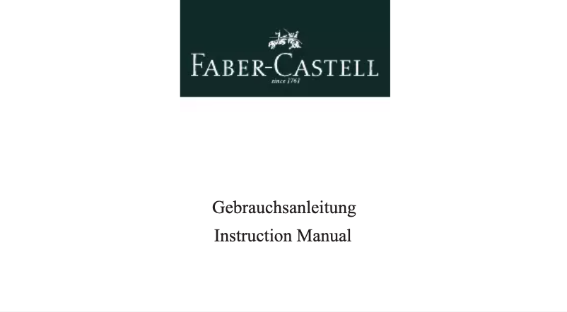 Page 1 de la notice Manuel utilisateur Faber-Castell e-motion