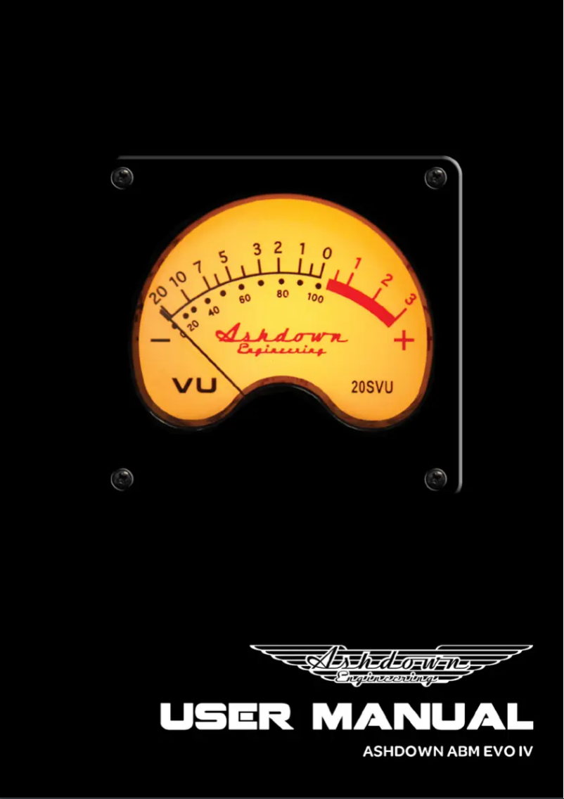 Page n°1 - Manuel utilisateur Ashdown Engineering ABM EVO IV