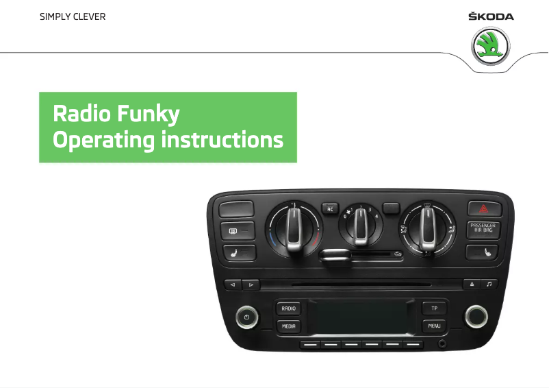 Page 1 de la notice Manuel utilisateur Skoda Citigo Funky