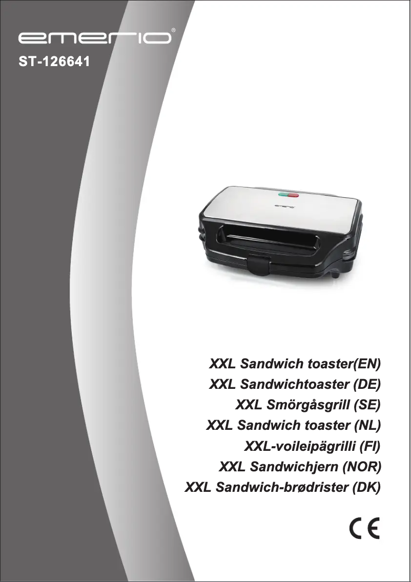 Page 1 de la notice Manuel utilisateur Emerio ST-126641