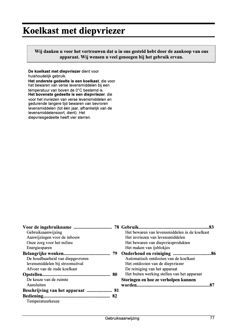 Page 1 de la notice Manuel utilisateur Pelgrim KB 8234