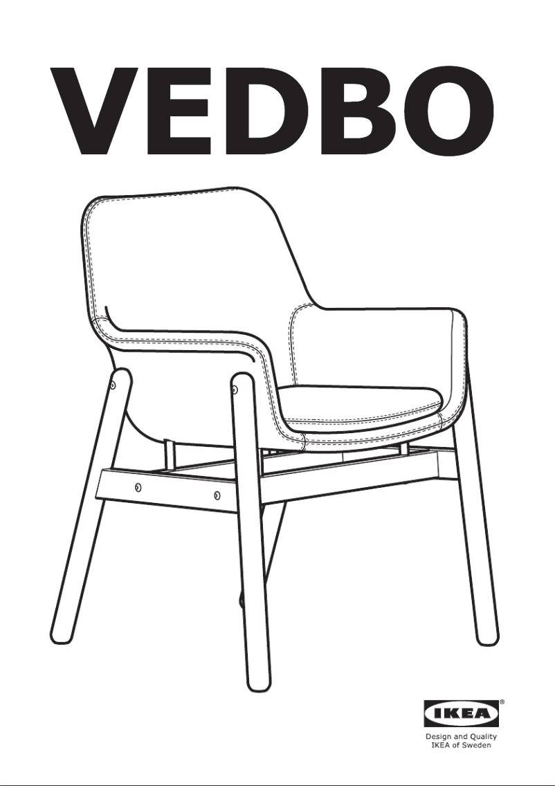 Page 1 de la notice Manuel utilisateur Ikea VEDBO 104.180.12