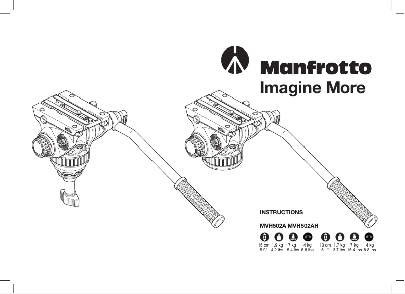 Page 1 de la notice Manuel utilisateur Manfrotto MVH502A