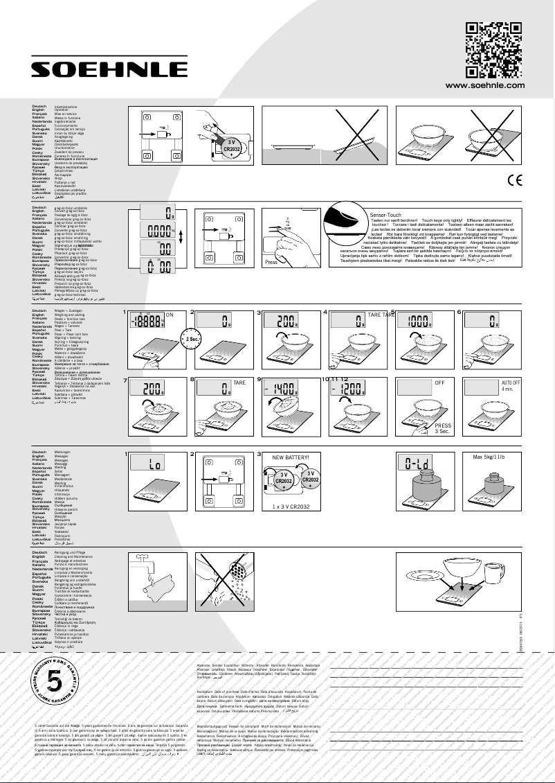 Página 1 del manual Manual de usuario Soehnle City 66193