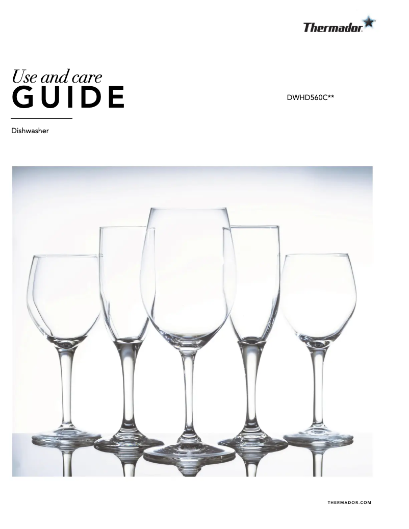 Page 1 de la notice Manuel utilisateur Thermador DWHD560CFP