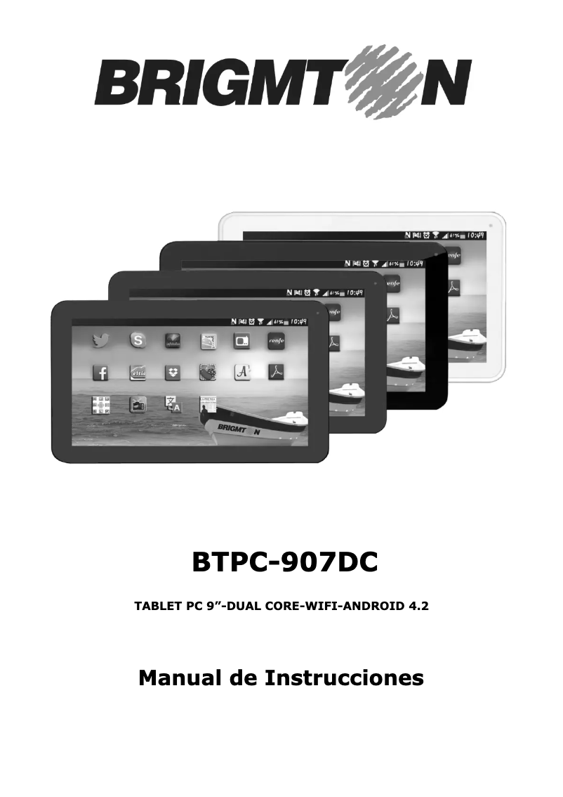 Image de la première page du manuel de l'appareil BTPC-907DC-N