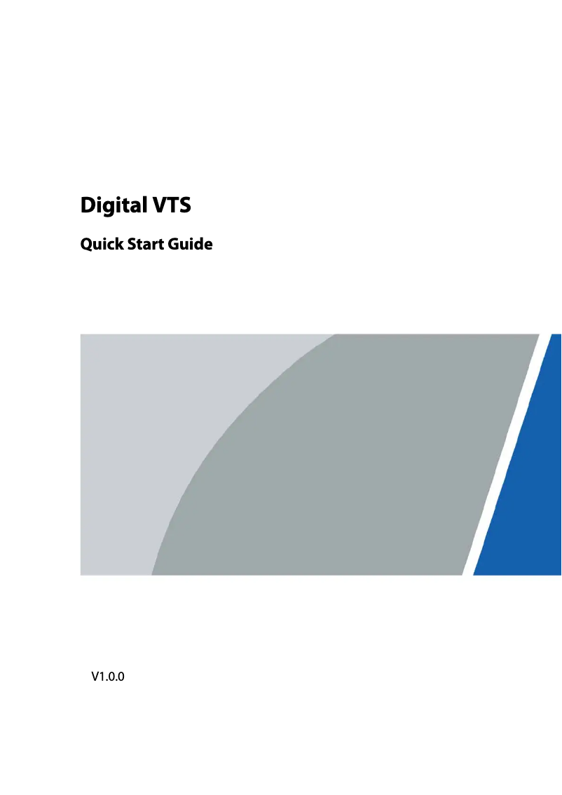 Imagen de la primera página del manual del dispositivo VTS8A40B-CG