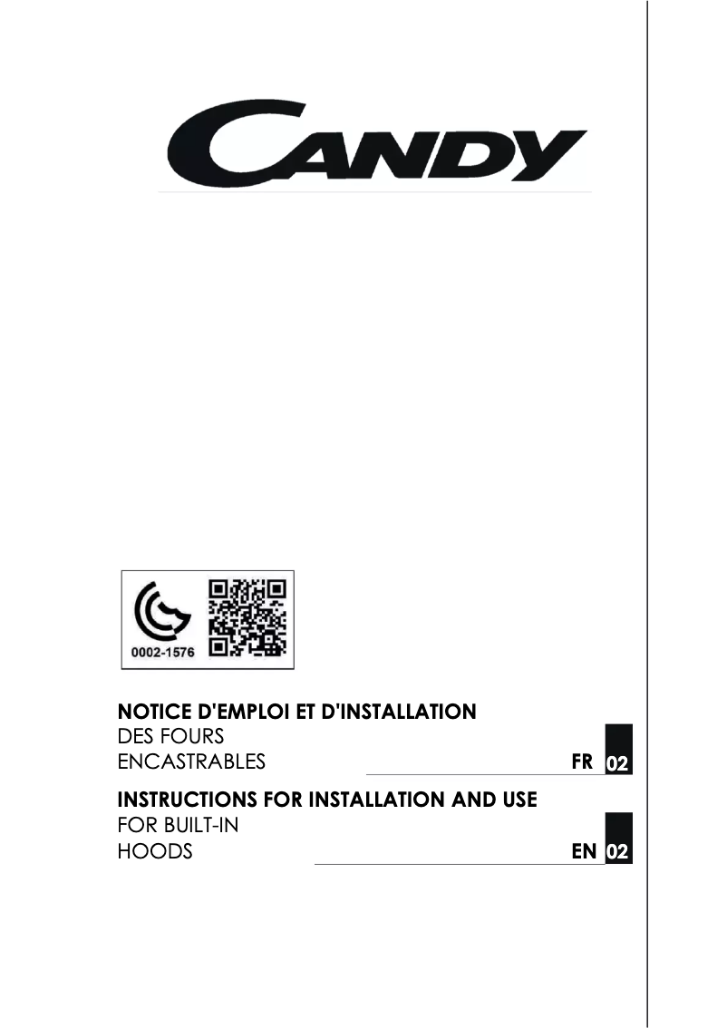 Page 1 de la notice Manuel utilisateur Candy FCS 245 X/E