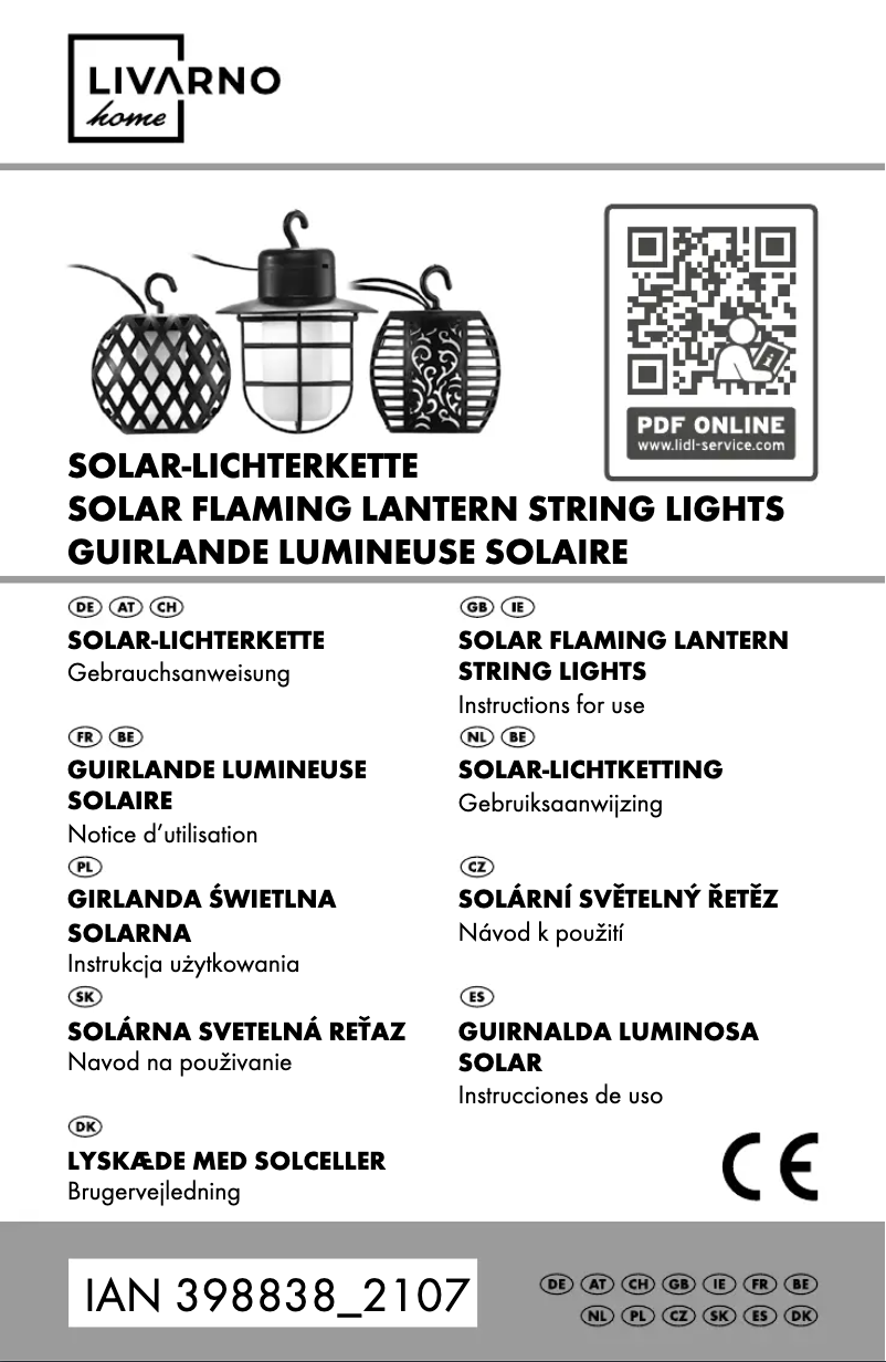 Image de la première page du manuel de l'appareil IAN 398838