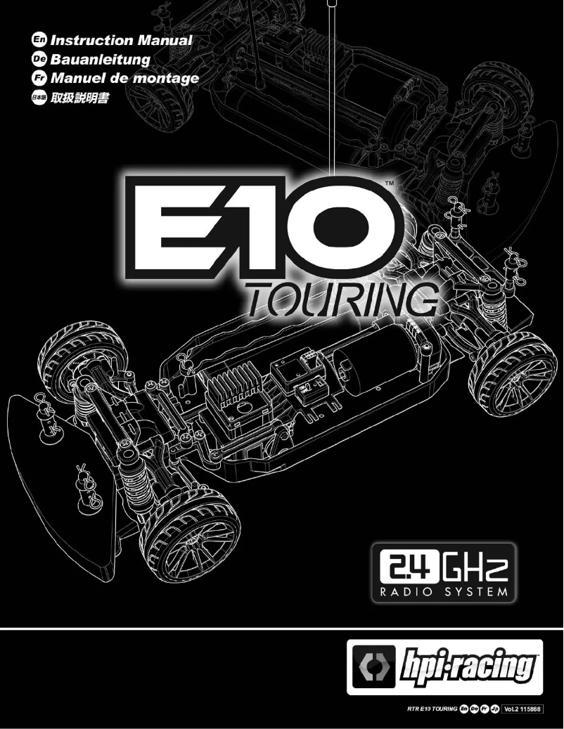 Página 1 del manual Manual de usuario HPI Racing E10 Michele Abbate