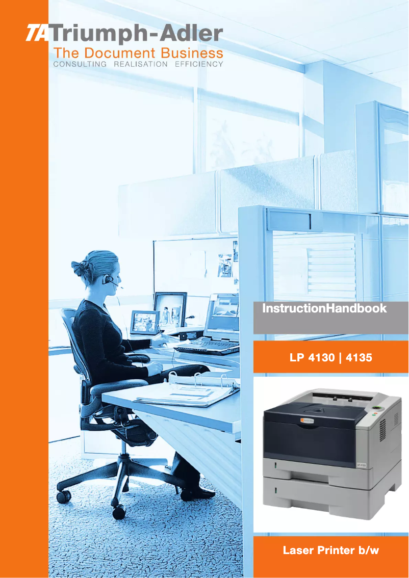 Page 1 de la notice Manuel utilisateur Triumph-Adler LP 4135