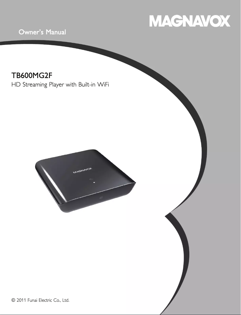 Page 1 de la notice Manuel utilisateur Magnavox TB600MG2F