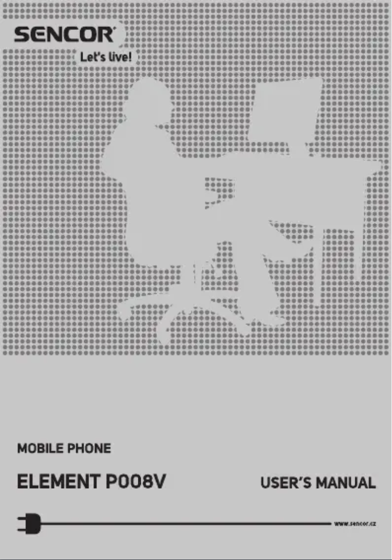 Page n°1 - Manuel utilisateur Sencor Element P008V