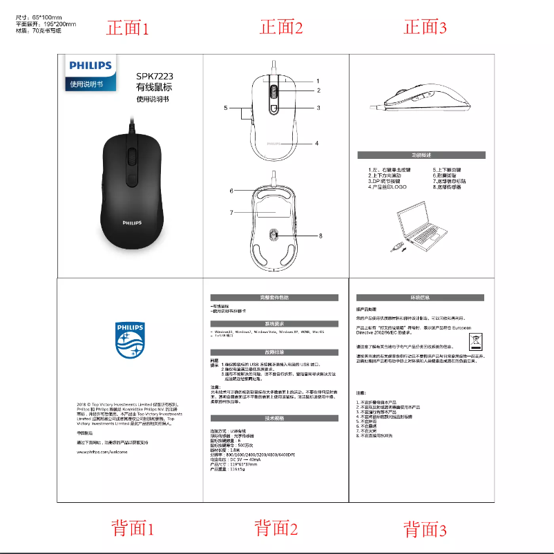 Page n°1 - Guide de démarrage rapide Philips SPK7223