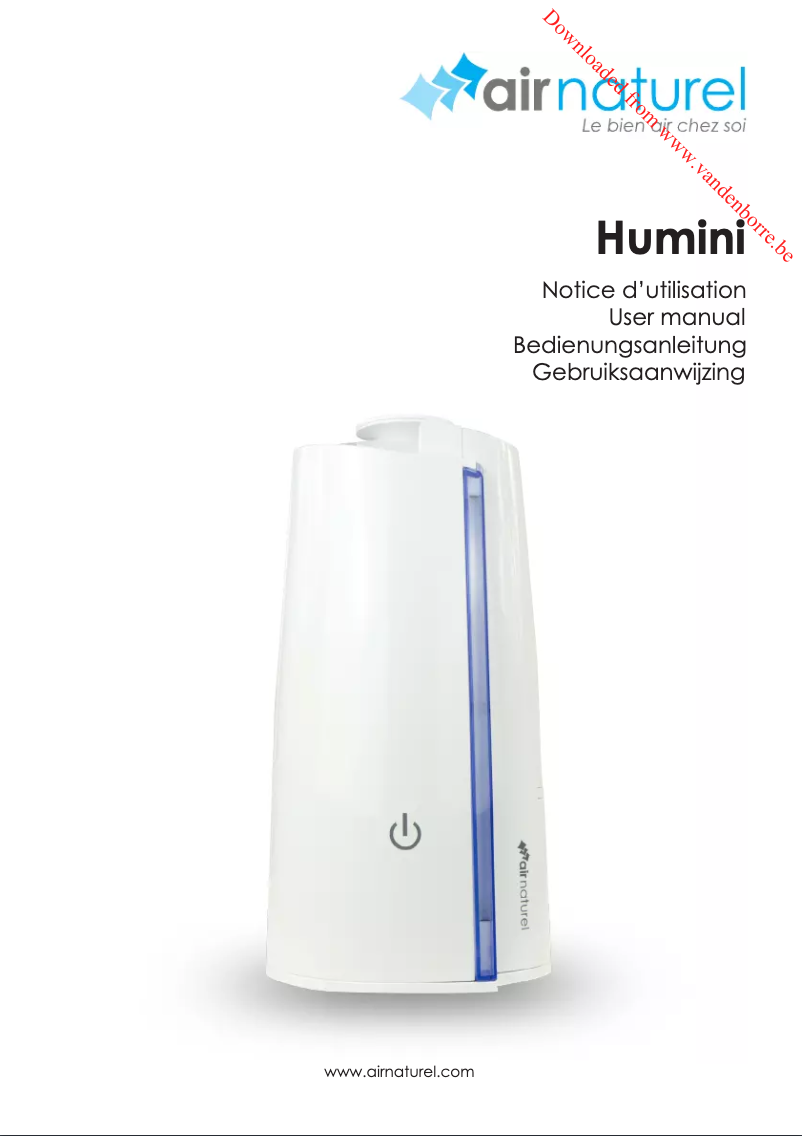 Page 1 de la notice Manuel utilisateur Air Naturel Humini