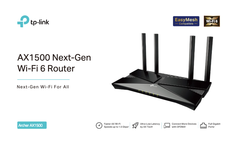 Image de la première page du manuel de l'appareil Archer AX1500