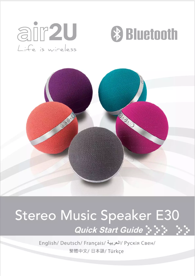 Page n°1 - Manuel utilisateur Aiptek Music Speaker E30