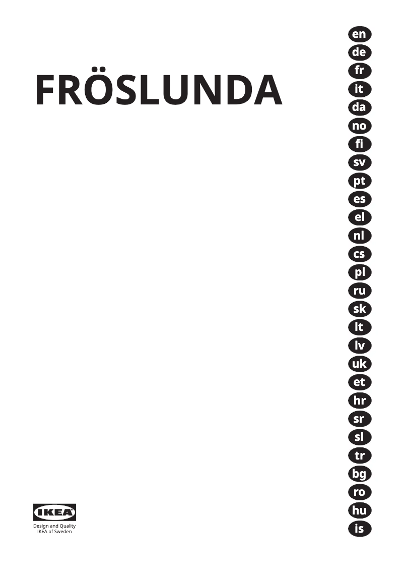 Image de la première page du manuel de l'appareil FRÖSLUNDA 305.681.66