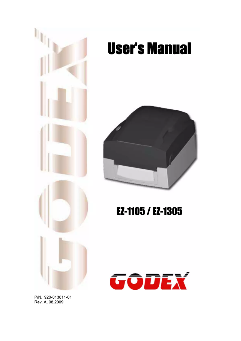 Page n°1 - Manuel utilisateur C.Itoh EZ-1105