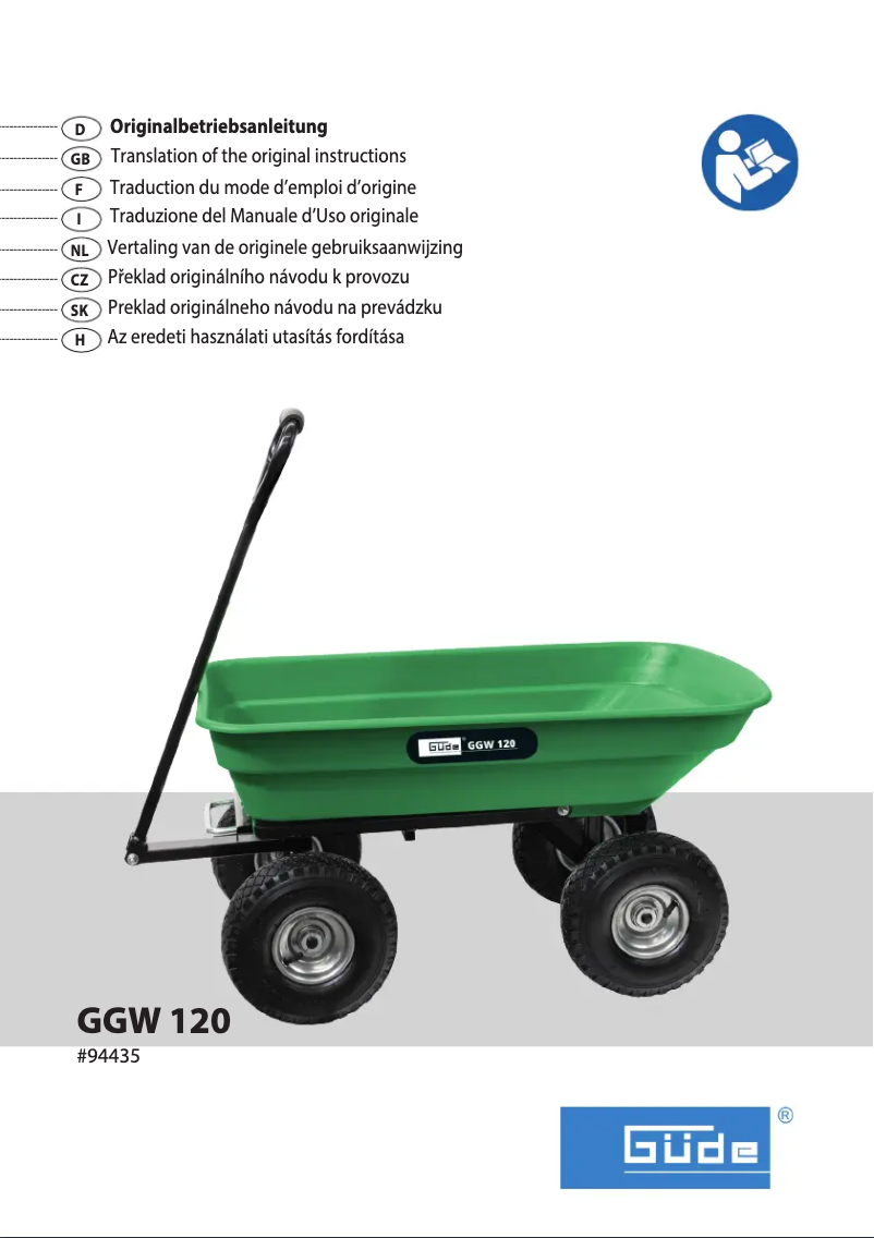 Page n°1 - Manuel utilisateur Güde GGW 120