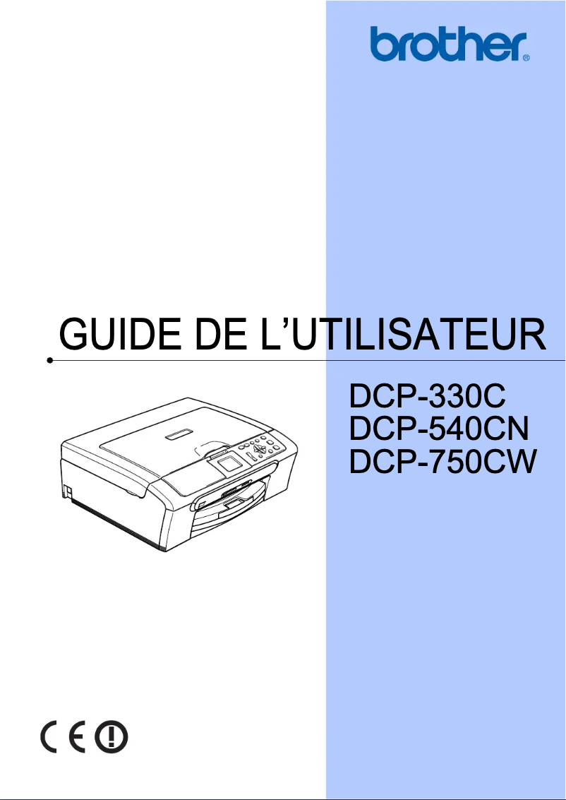 Page 1 de la notice Manuel utilisateur Brother DCP-750CW