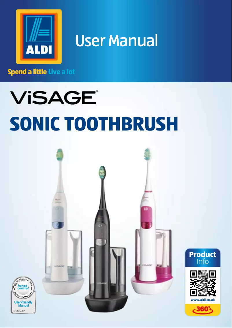 Page n°1 - Manuel utilisateur Visage GT-TBs-02uk