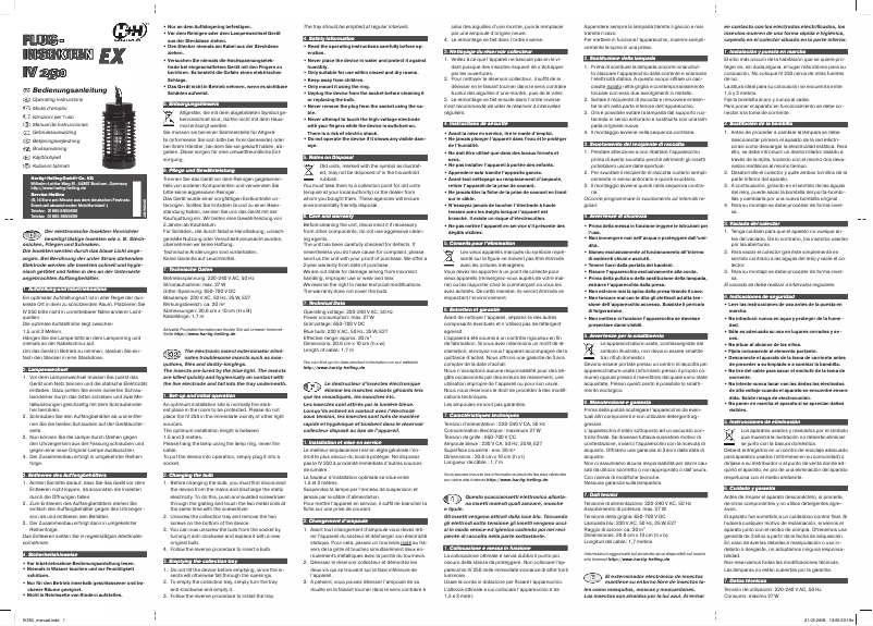 Page n°1 - Manuel utilisateur Hartig & Helling IV 250