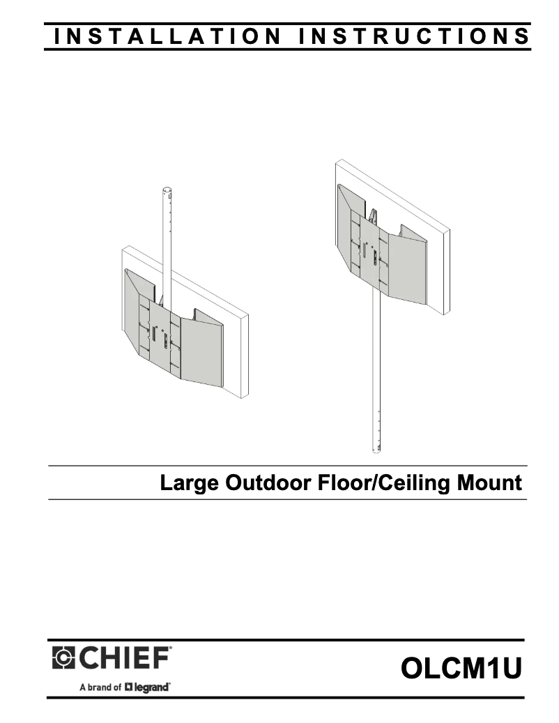 Page n°1 - Manuel utilisateur Chief OLCM1U