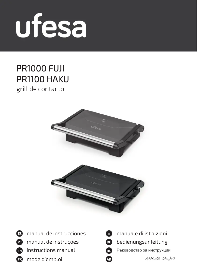 Page n°1 - Manuel utilisateur Ufesa Haku PR1100