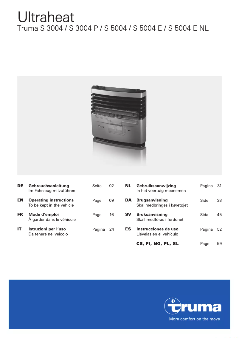 Image de la première page du manuel de l'appareil Ultraheat