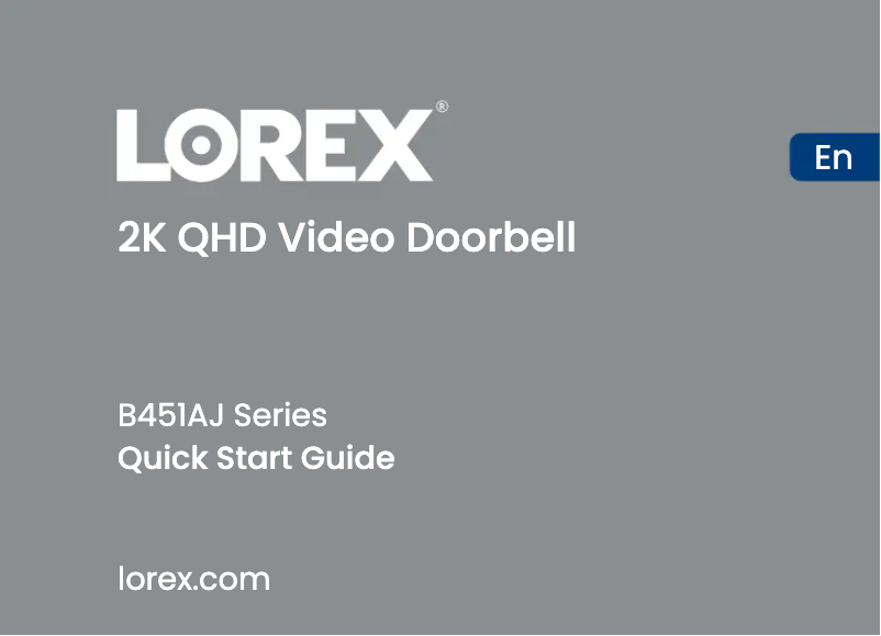 Image de la première page du manuel de l'appareil B451AJDB-E