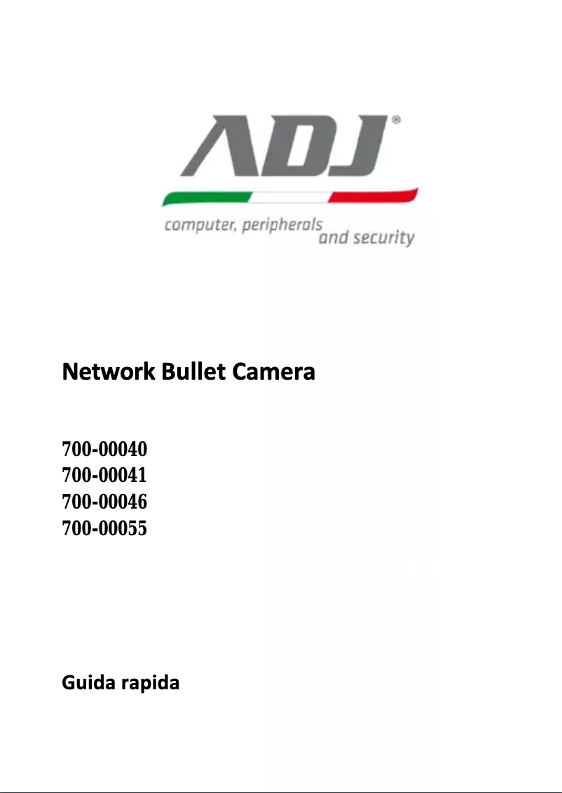 Page 1 de la notice Manuel utilisateur Adj 700-00041