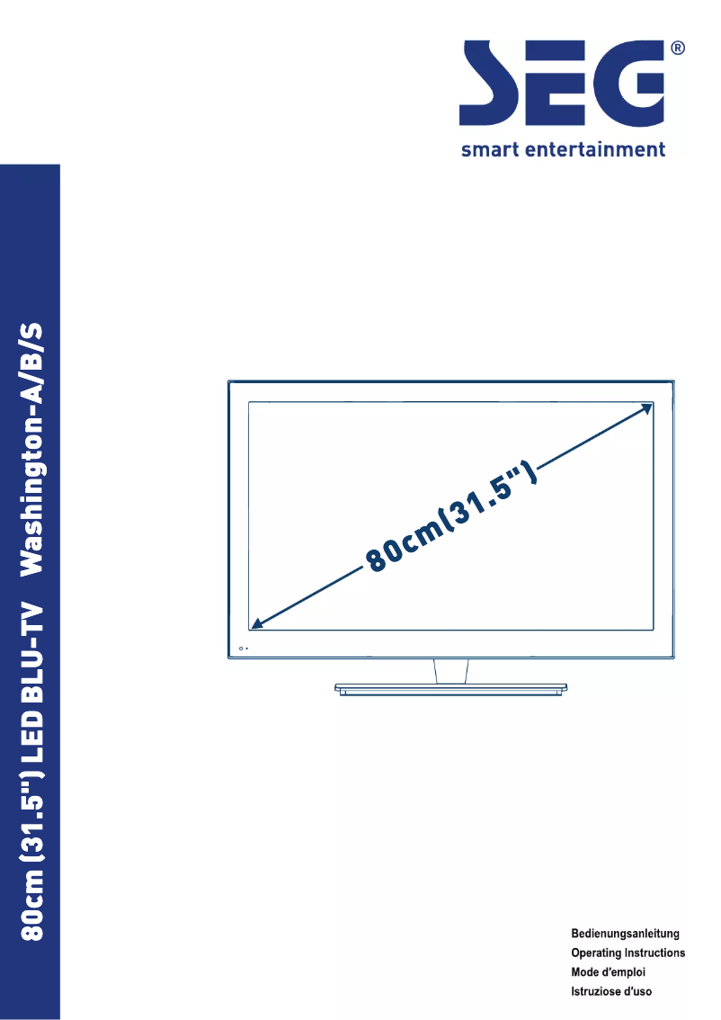 Page 1 de la notice Manuel utilisateur SEG Washington