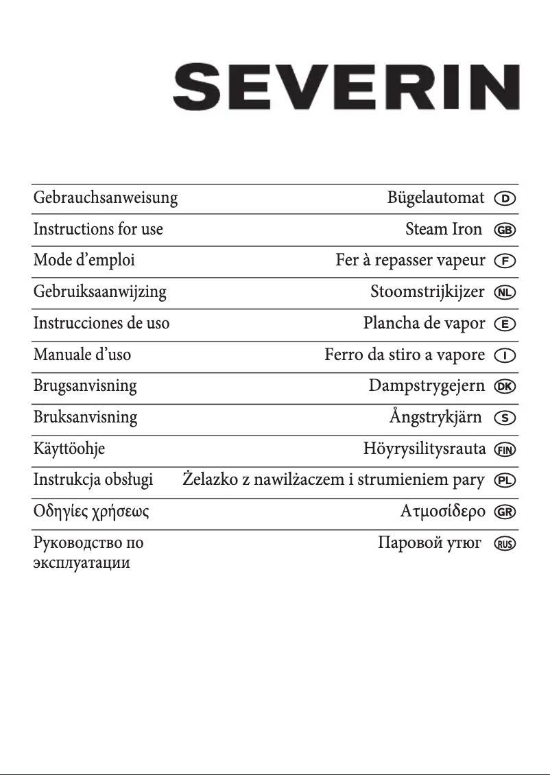 Page 1 de la notice Manuel utilisateur Severin BA 3220