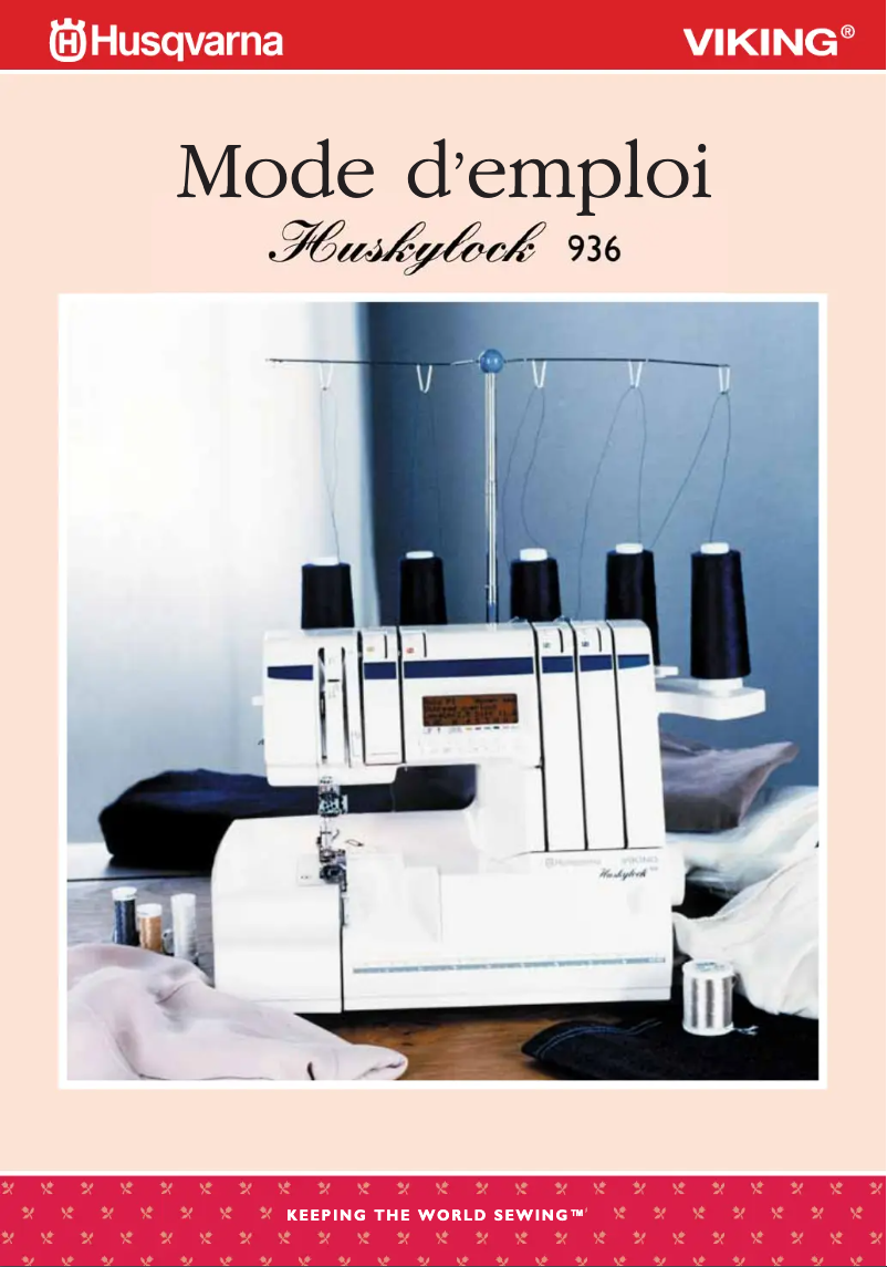 Page 1 de la notice Manuel utilisateur Husqvarna Huskylock 936