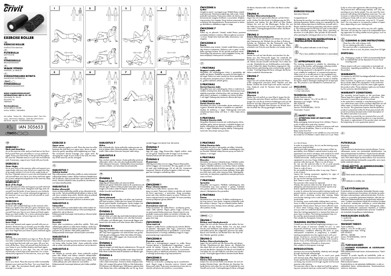 Page n°1 - Manuel utilisateur Crivit IAN 305653