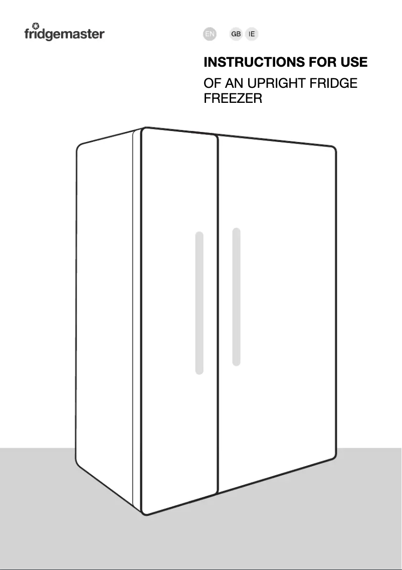 Page n°1 - Manuel utilisateur Fridgemaster MS91547BFE