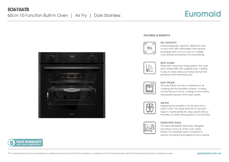 Image de la première page du manuel de l'appareil EO610ATB