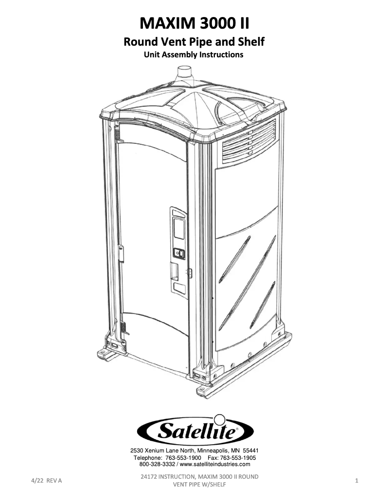 Image de la première page du manuel de l'appareil MAXIM 3000 II