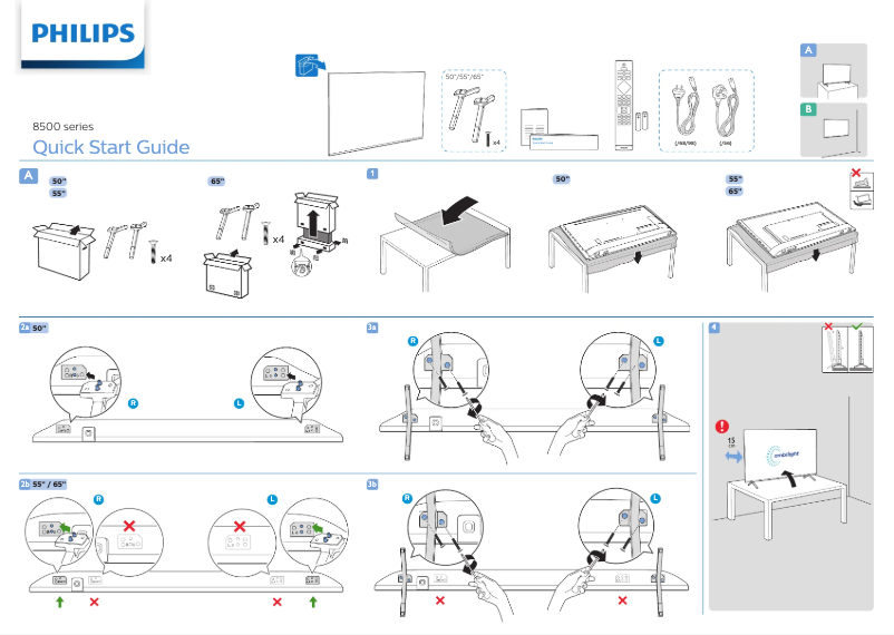 Image de la première page du manuel de l'appareil 55PUN8215