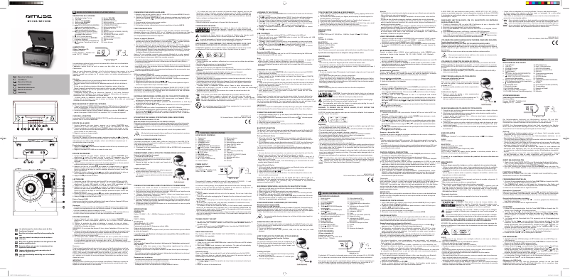 Page n°1 - Manuel utilisateur Muse MT-110 GR