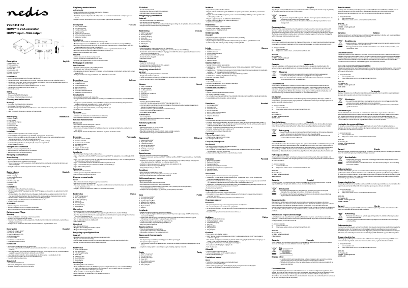 Image de la première page du manuel de l'appareil VCON3411AT