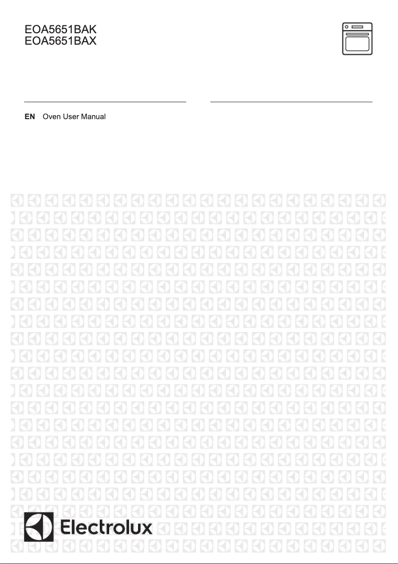 Page n°1 - Manuel utilisateur Electrolux EOA5651BAK