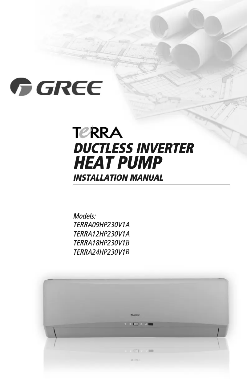 Page 1 de la notice Manuel utilisateur Gree TERRA24HP230V1BO