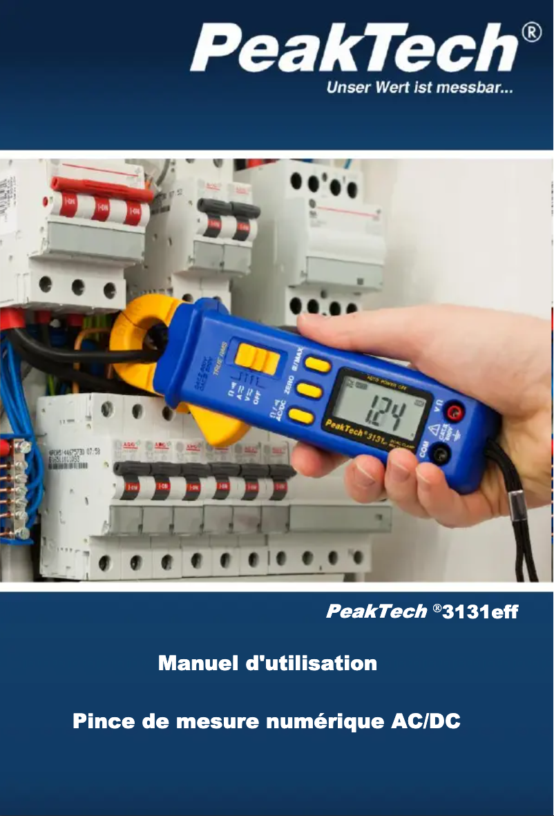 Page n°1 - Manuel utilisateur PeakTech 3131