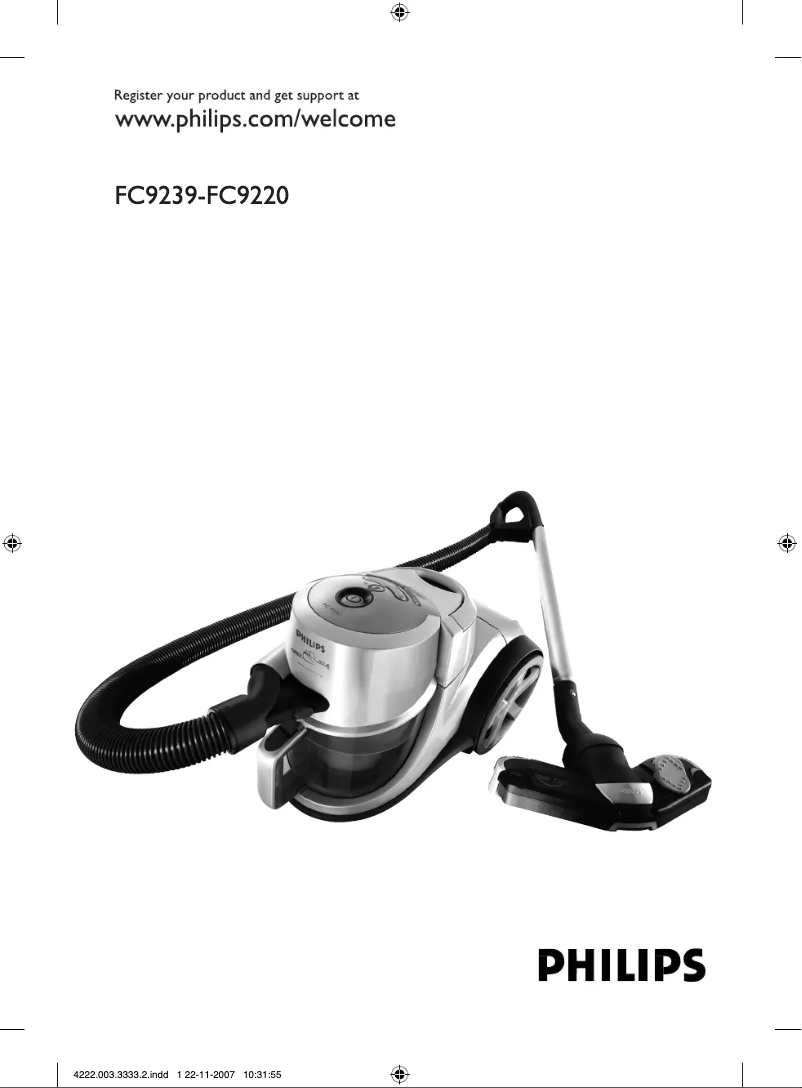 Page 1 de la notice Manuel utilisateur Philips Marathon FC9239